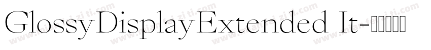 GlossyDisplayExtended It字体转换